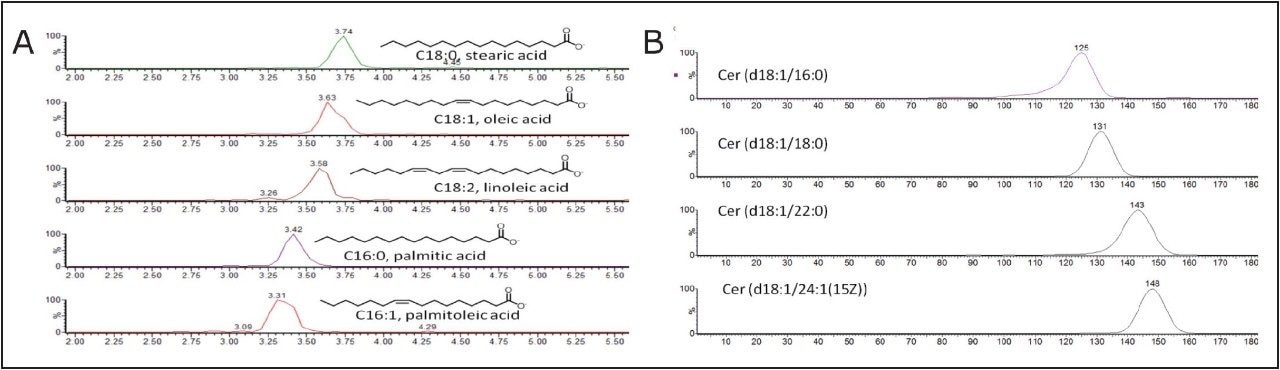  Ion mobility separation of fatty acids from olive oil