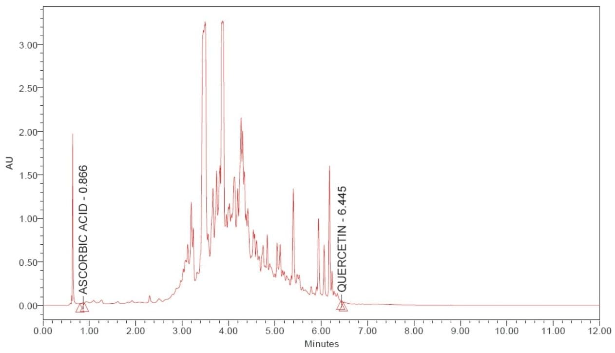 Chromatogram of pomegranate skin.
