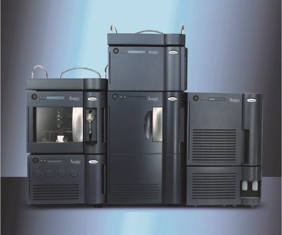 System configuration of a Waters ACQUITY UPLC coupled to a MassTrak Online SPE Analyzer and ACQUITY TQ Detector