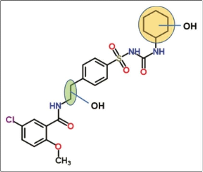 Structure of Glyburide 