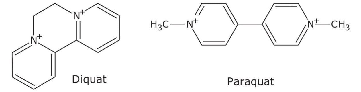 Structures of Diquat and Paraquat
