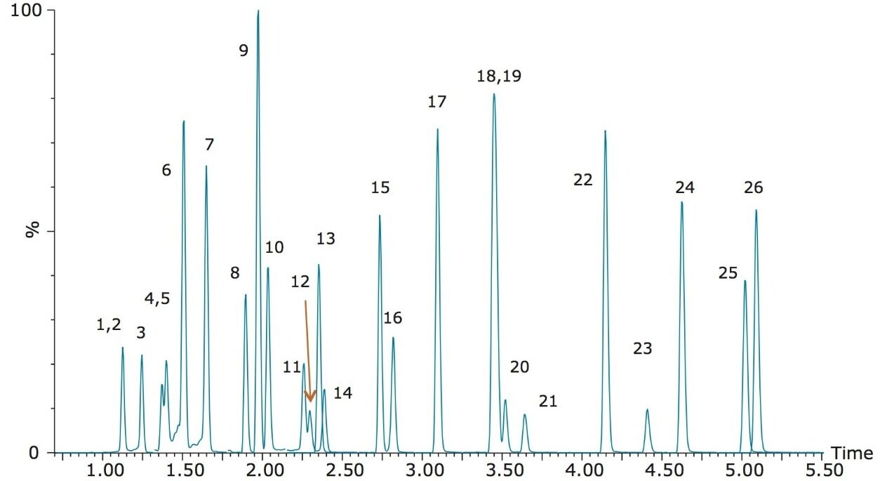 Chromatography of opiates and synthetic analgesic compounds.