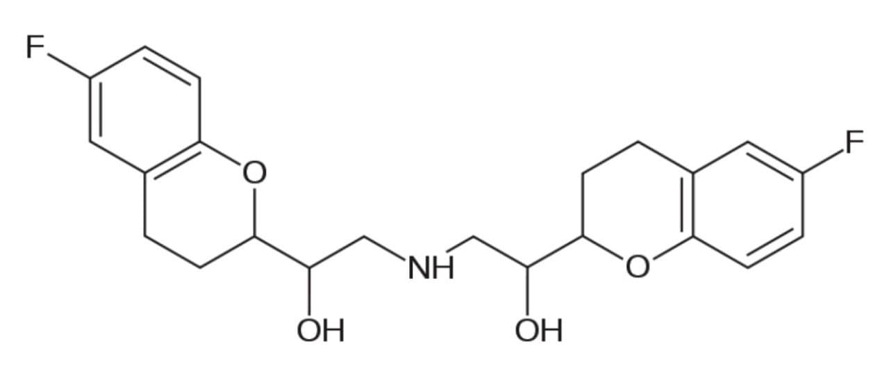 Chemical structure of nebivolol.