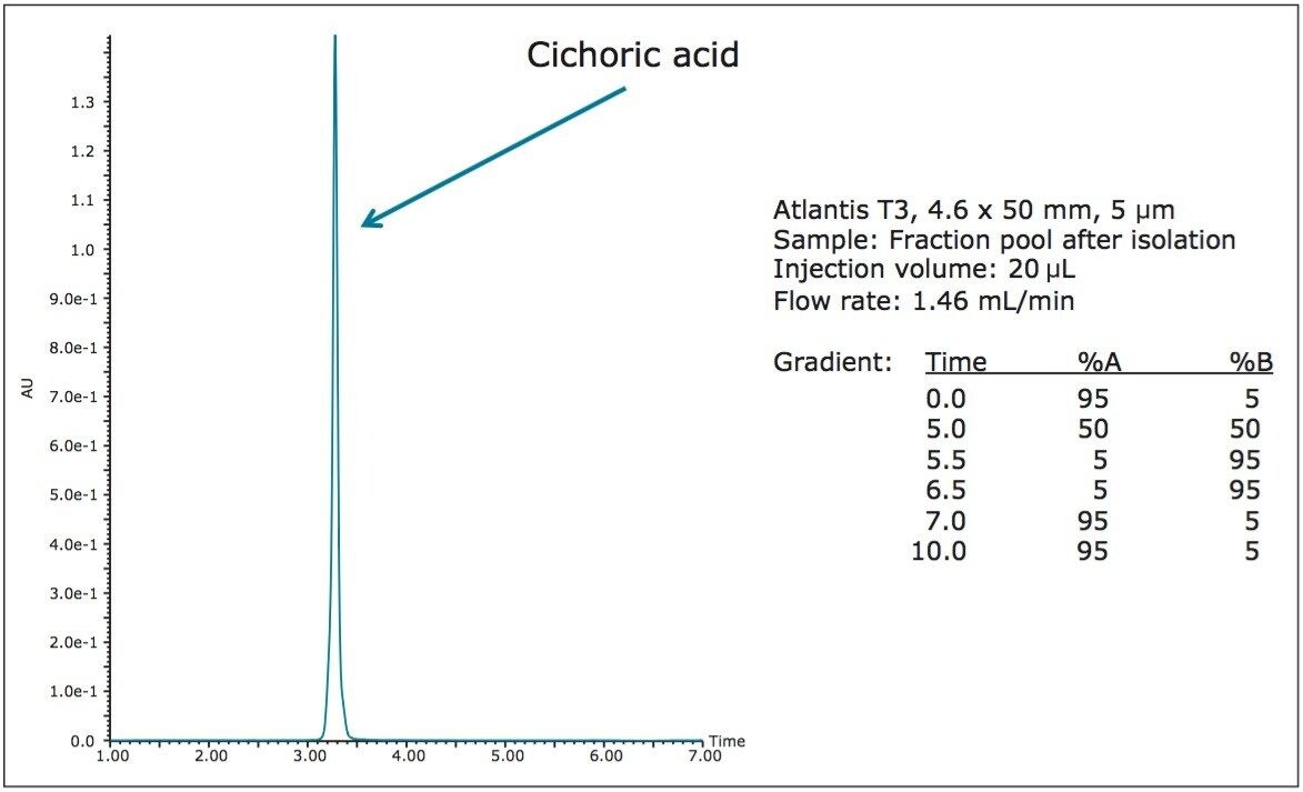 Analysis of the fraction pool after isolation