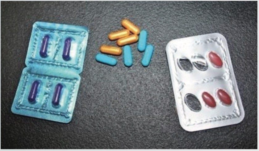 Some of the adulterated herbal supplement products obtained over the Internet.