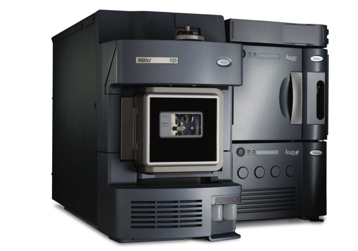 Waters ACQUITY UPLC I-Class System with Xevo TQD Mass Spectrometer.
