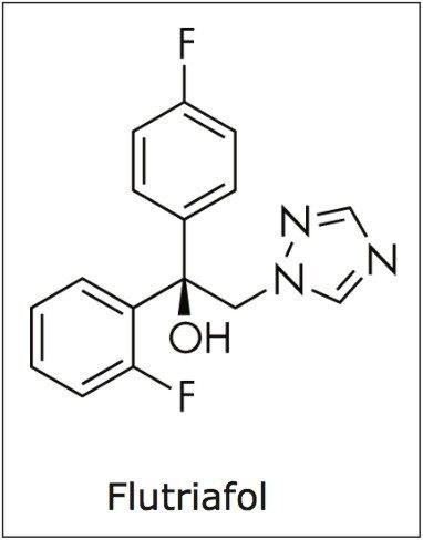 Structure of flutriafol.