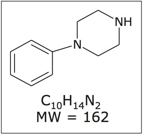  Structure of 1-phenylpiperazine