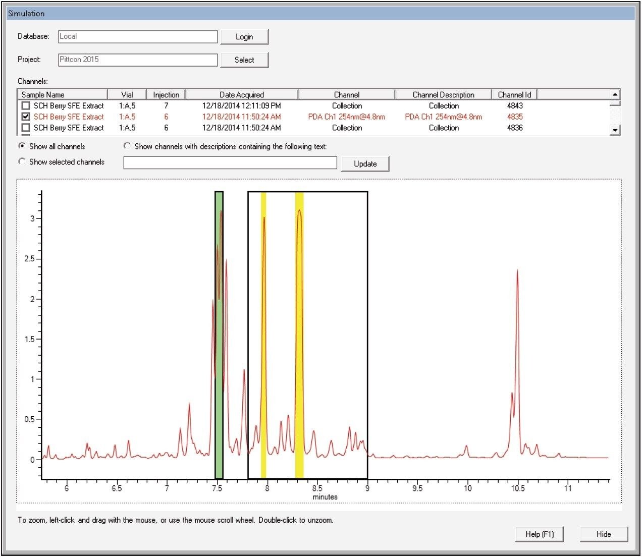 WFM-A method editor collection simulation