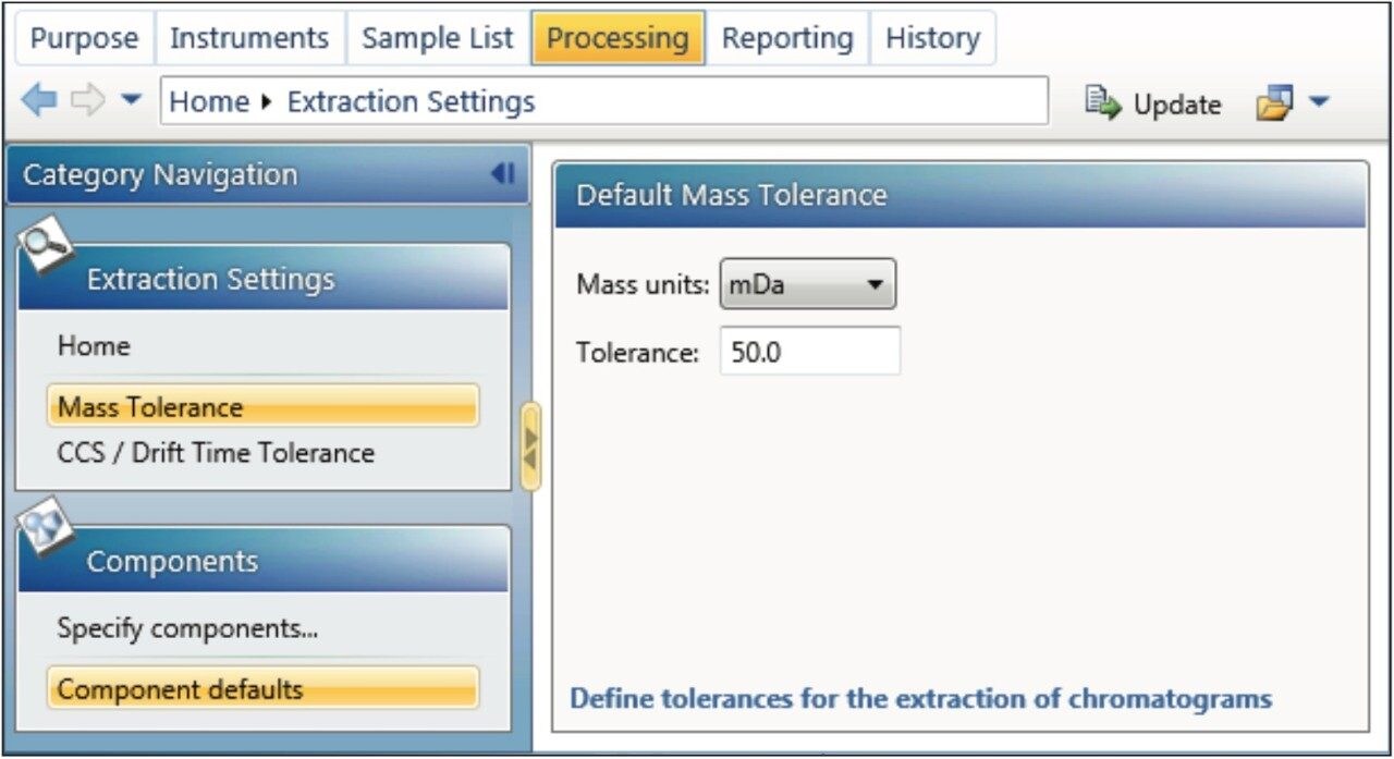 Mass Tolerance for HRMS XIC generation