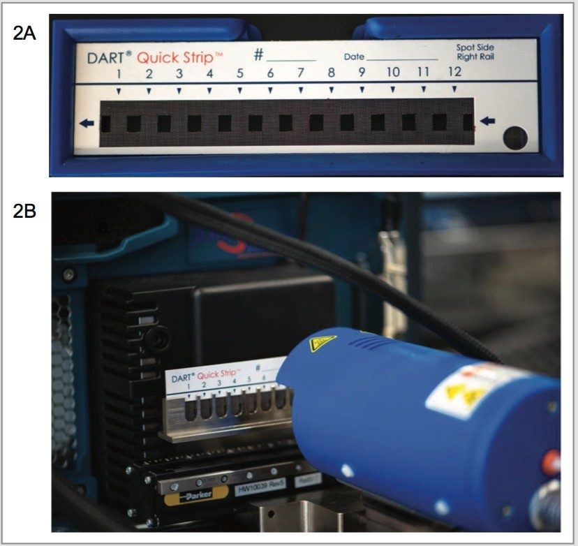 QuickStrip card used for sampling and automated multi-sample analysis