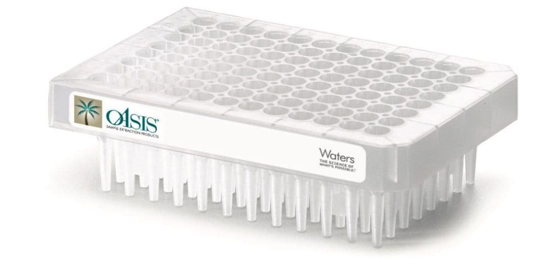 Figure 1. Oasis PRiME HLB µElution solid phase extraction (SPE) Plate.