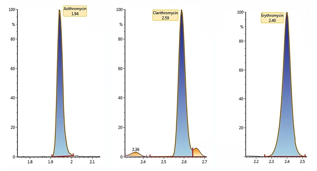  Chromatography of injected standard solutions