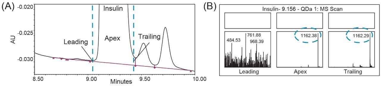 Mass Analysis assisted purity assessment of intact insulin