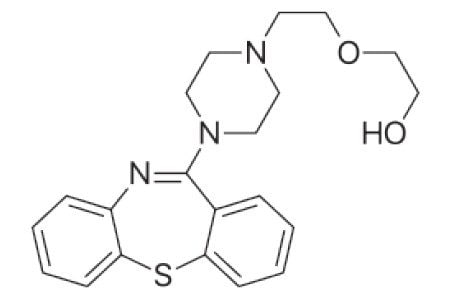 Structure of quetiapine.