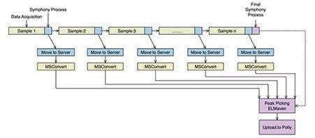 Schematic flow diagram showing the sequence of the Symphony tasks.