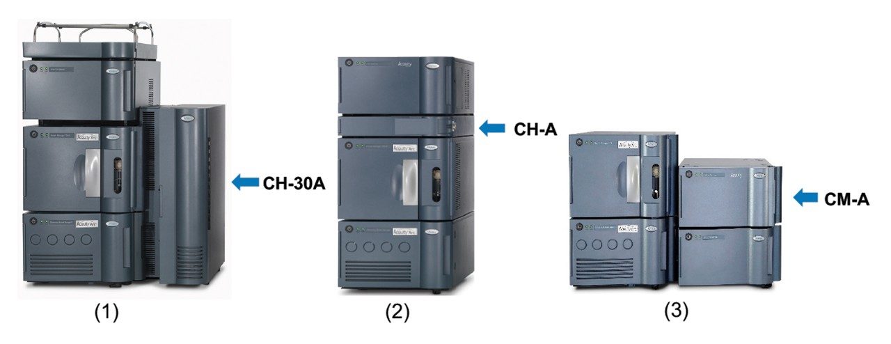 ACQUITY Arc System with different column compartment options.