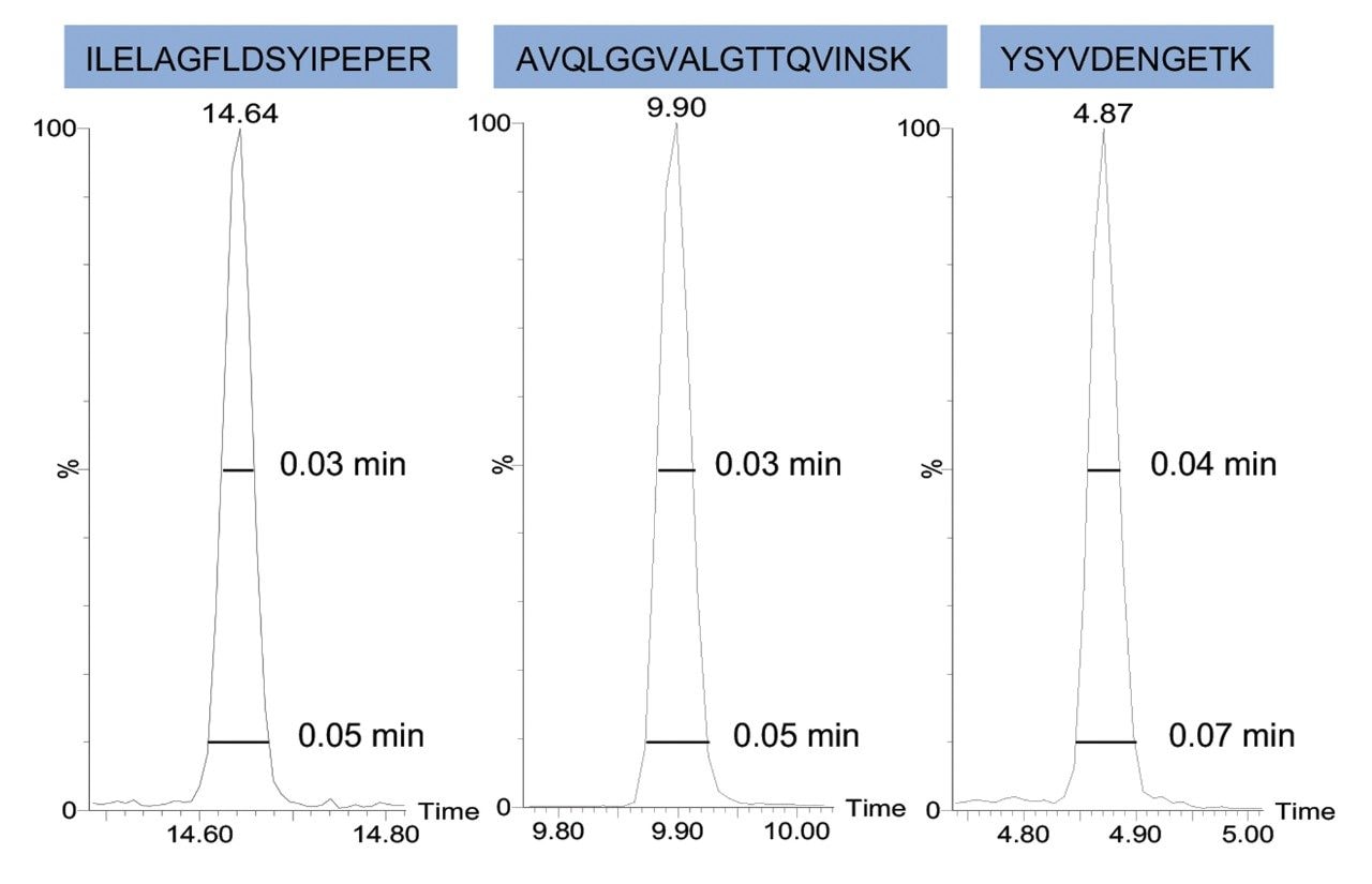 Extracted chromatograms.