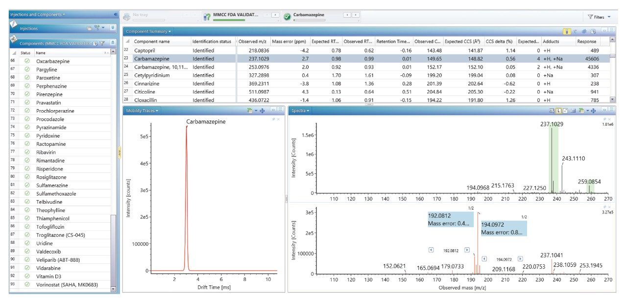 Post-acquisition processing workflow filtered detection results.