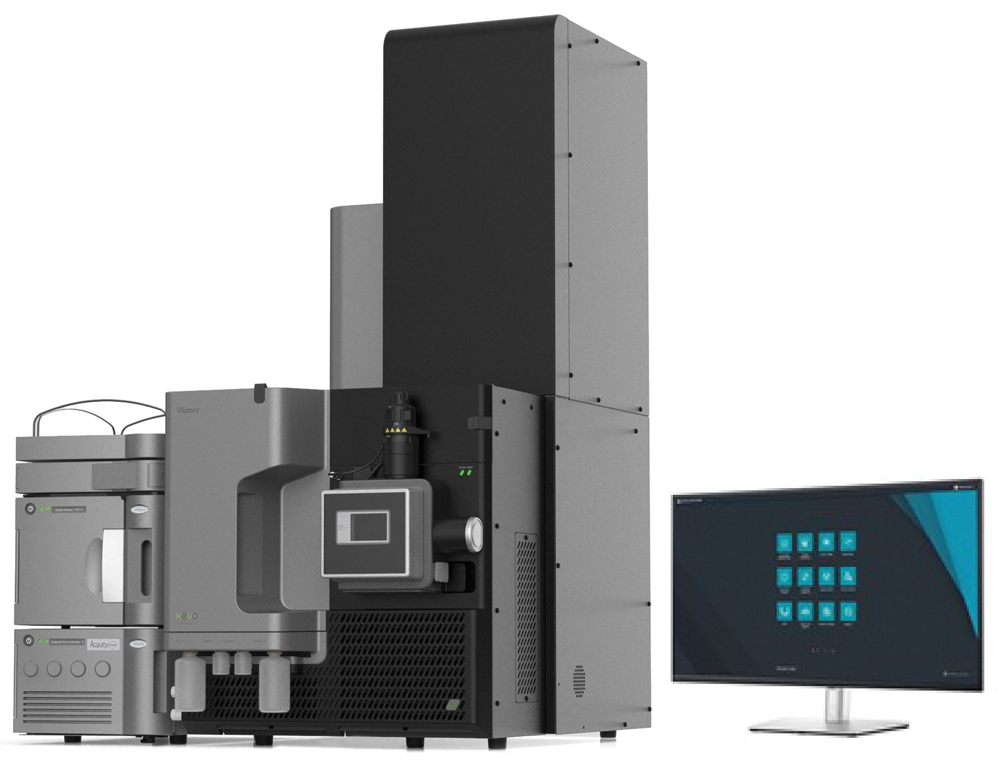 waters_connect ワークステーションで動作する Xevo G3 QTof 質量分析計と組み合わせた ACQUITY Premier UPLC