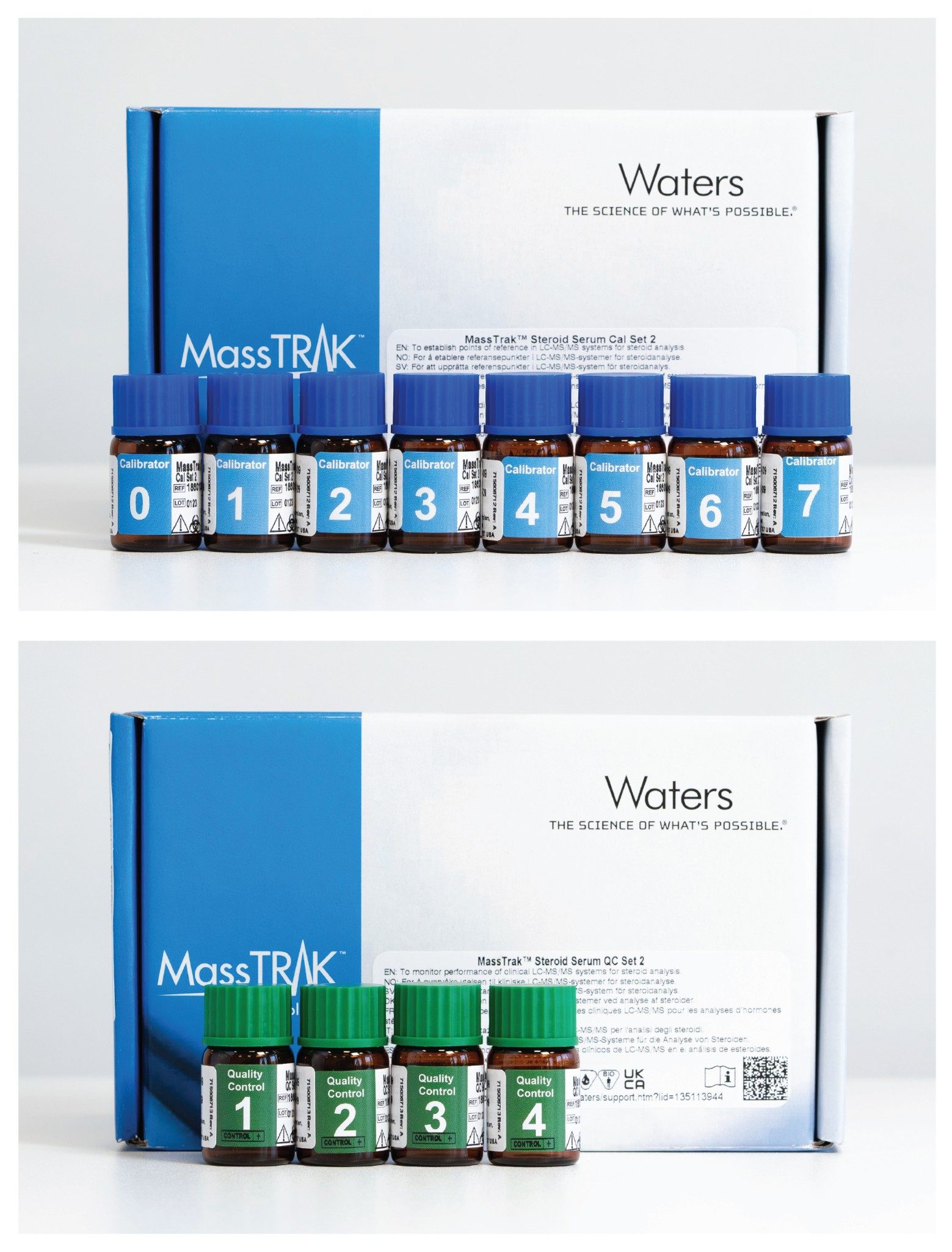 Waters MassTrak Steroid Serum Sets 2 and 3 Calibrator and QC