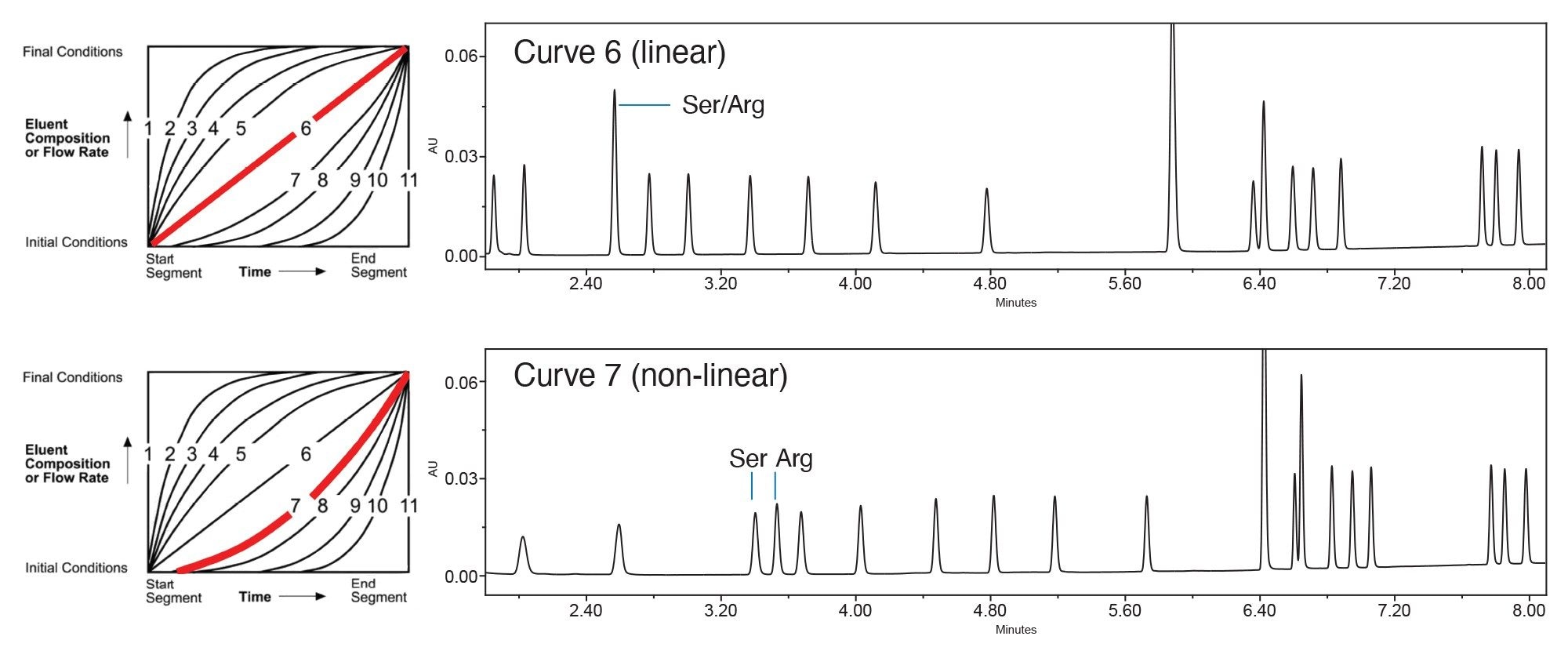 UV chromatogram of amino acid hydrolysate standard