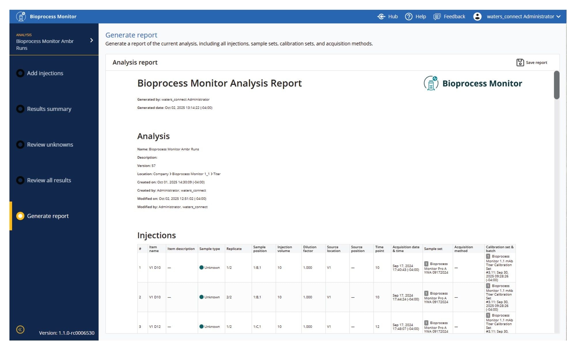 Generate reports