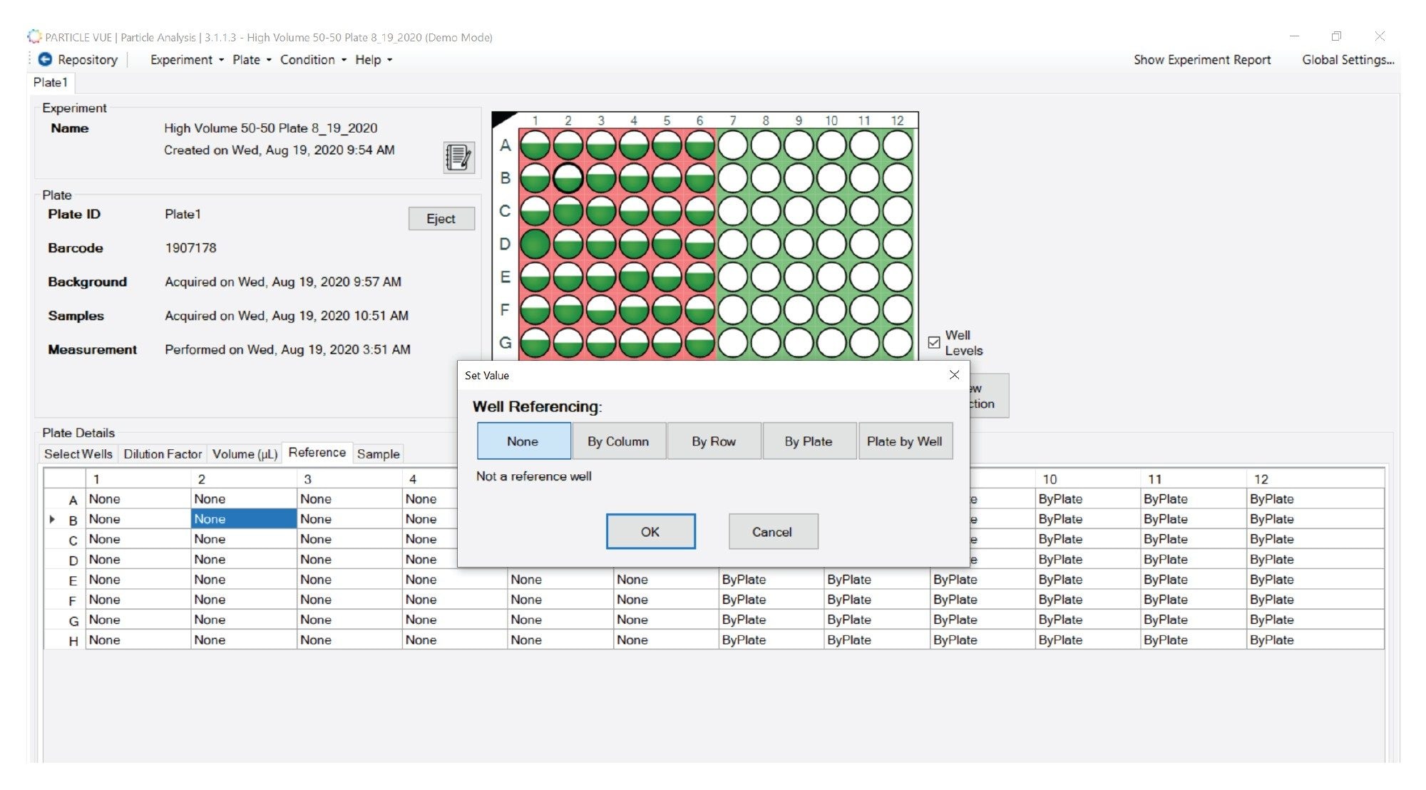 Well referencing using Particle Vue software version 3.1 and beyond