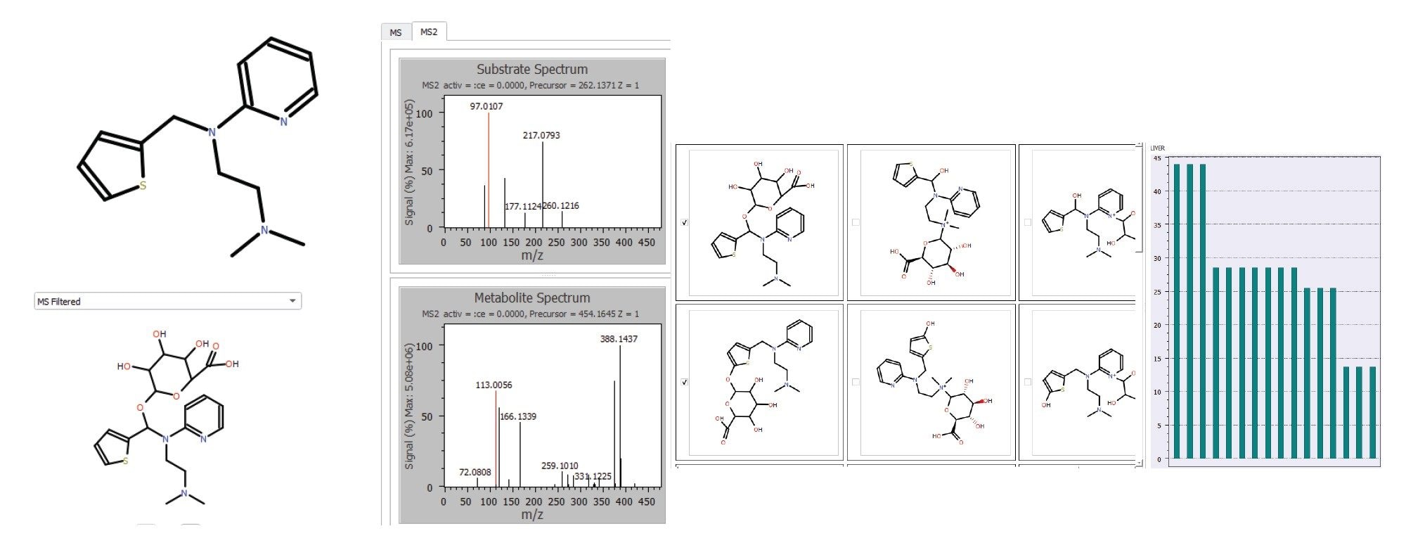MassMetaSite analysis of O-glucuronide