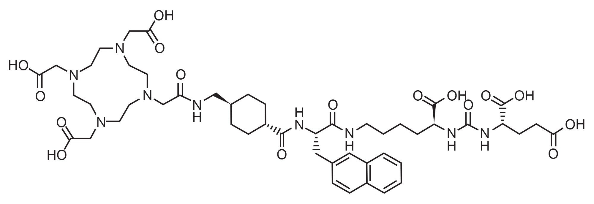 Chemical structure of PSMA-617
