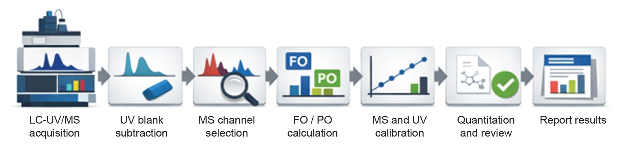 A simplified graphical overview of the processing and reporting workflow