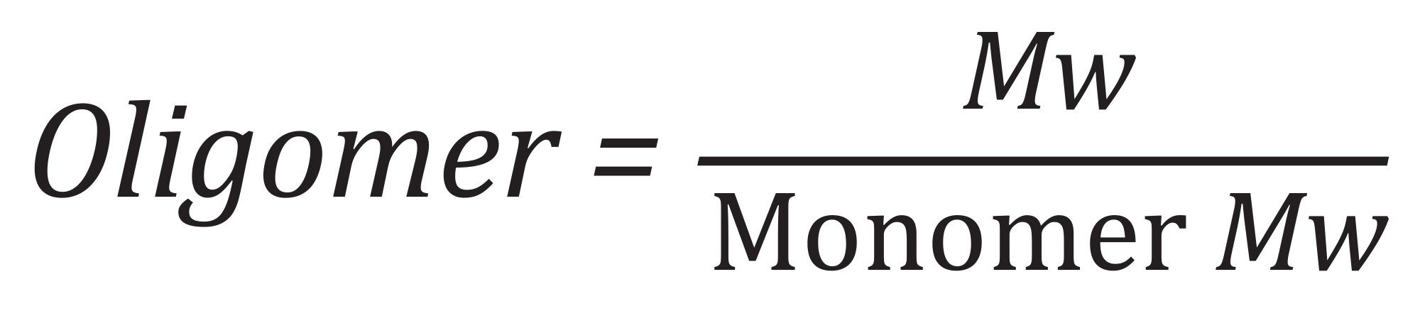 Oligomeric state assignment from MALS-derived absolute molar mass and user-defined monomer molar mass