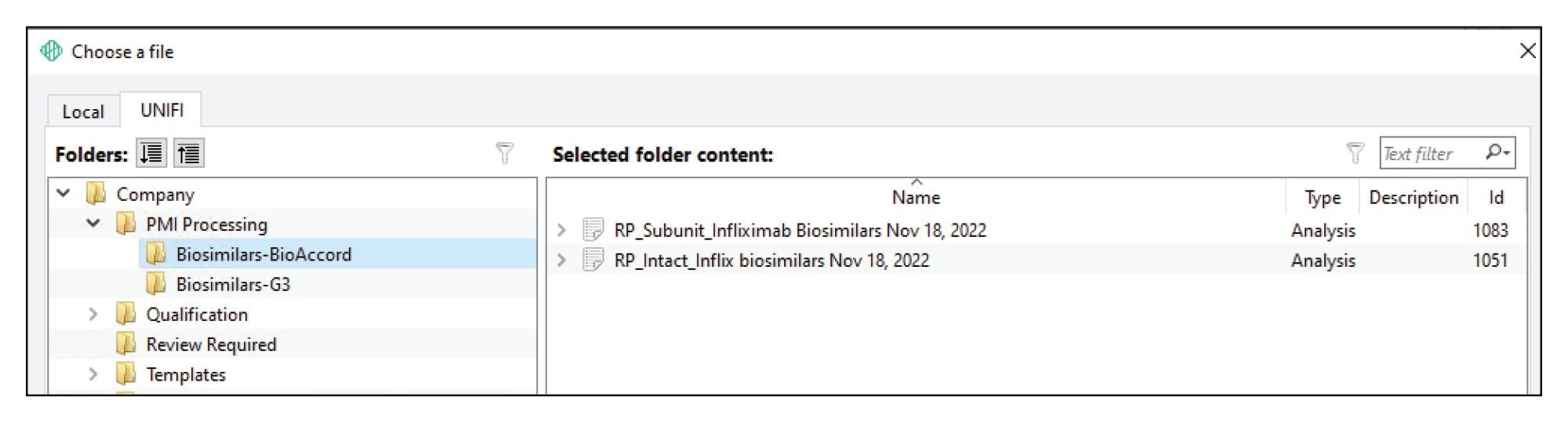 During Protein Metrics Software project creation