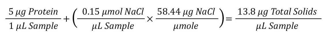 Determine total solids in sample.