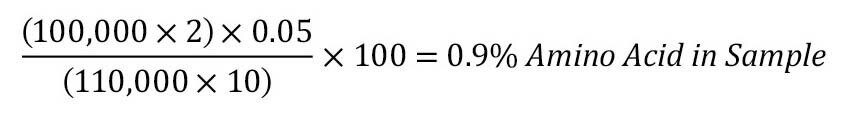 Amino acid equation