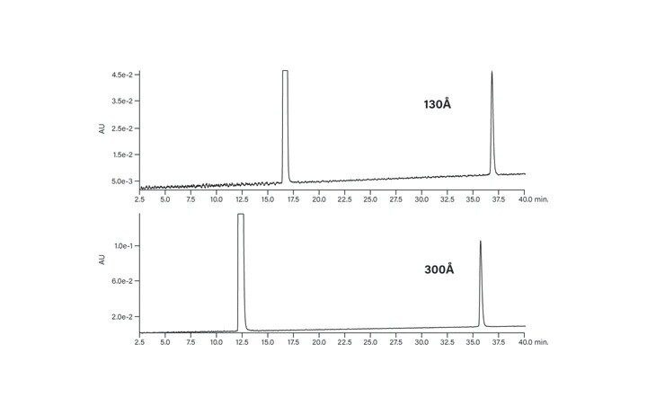 Peaks are digitally created as an electronic response to the analyte band as it passes. through the detector.