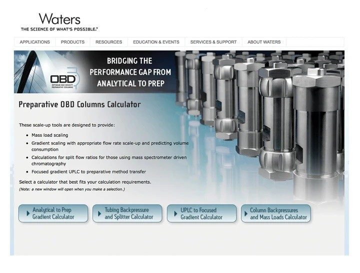 Preparative Liquid Chromatography Method ScaleUp Waters