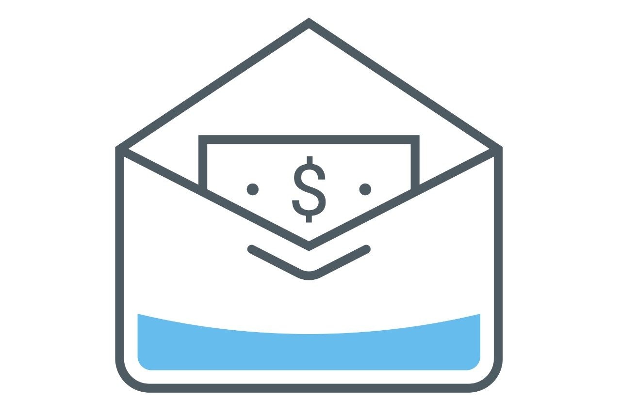 line drawing of a certificate