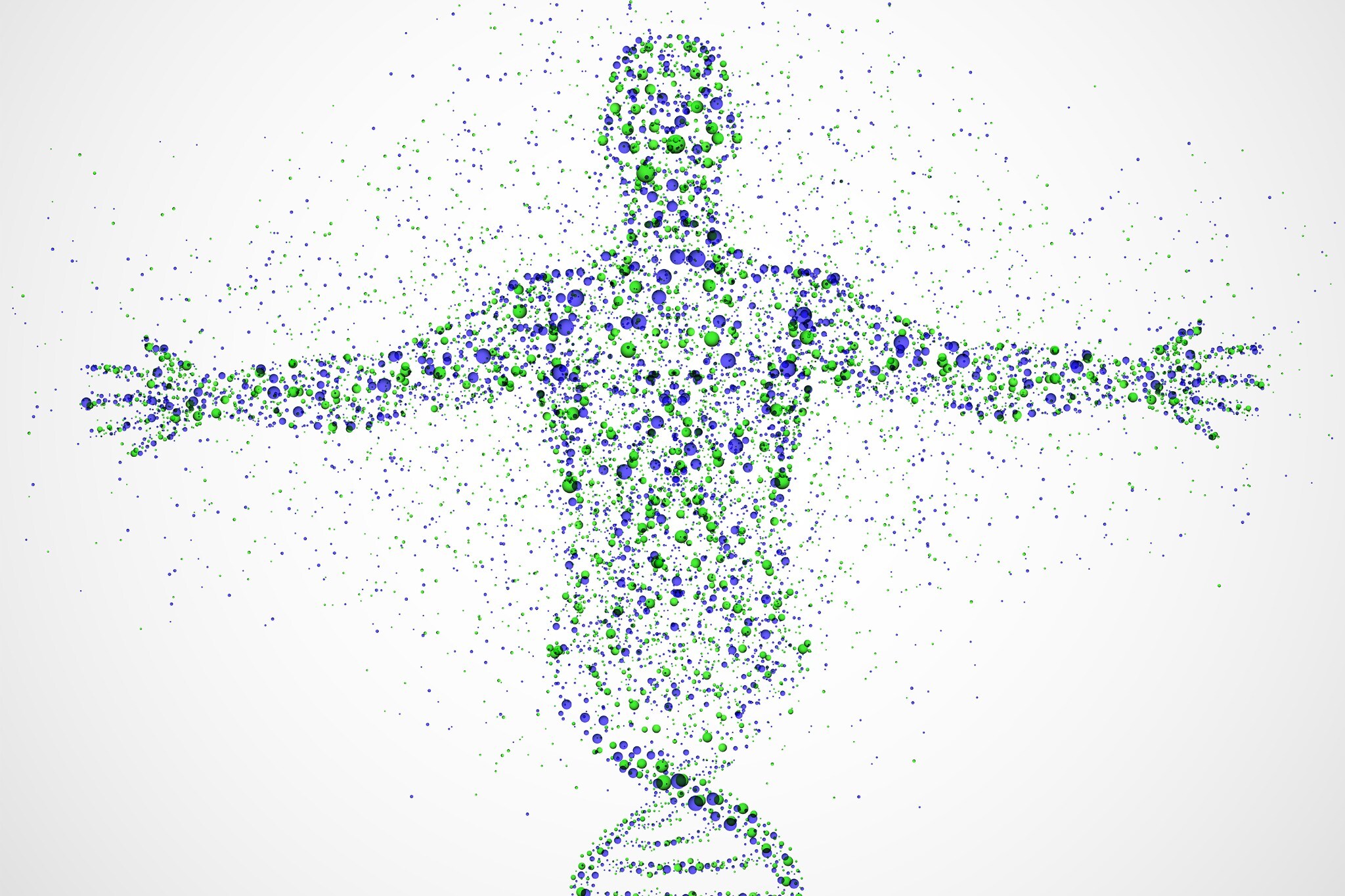 Metabolomica: Immagine di un Corpo Formato da Catene di DNA