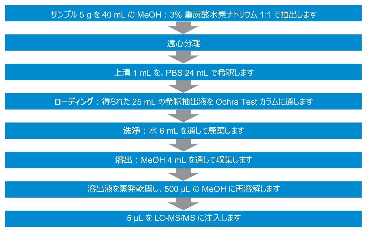 サンプル前処理プロトコルのスキーム