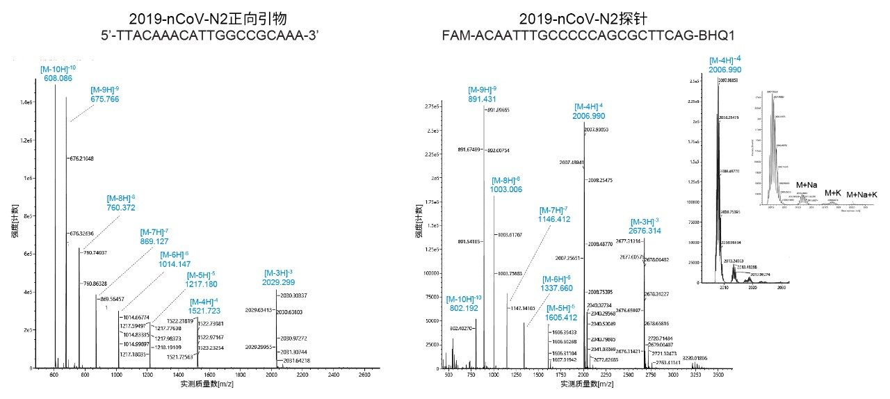 利用IP-RPLC所获得的质谱图。