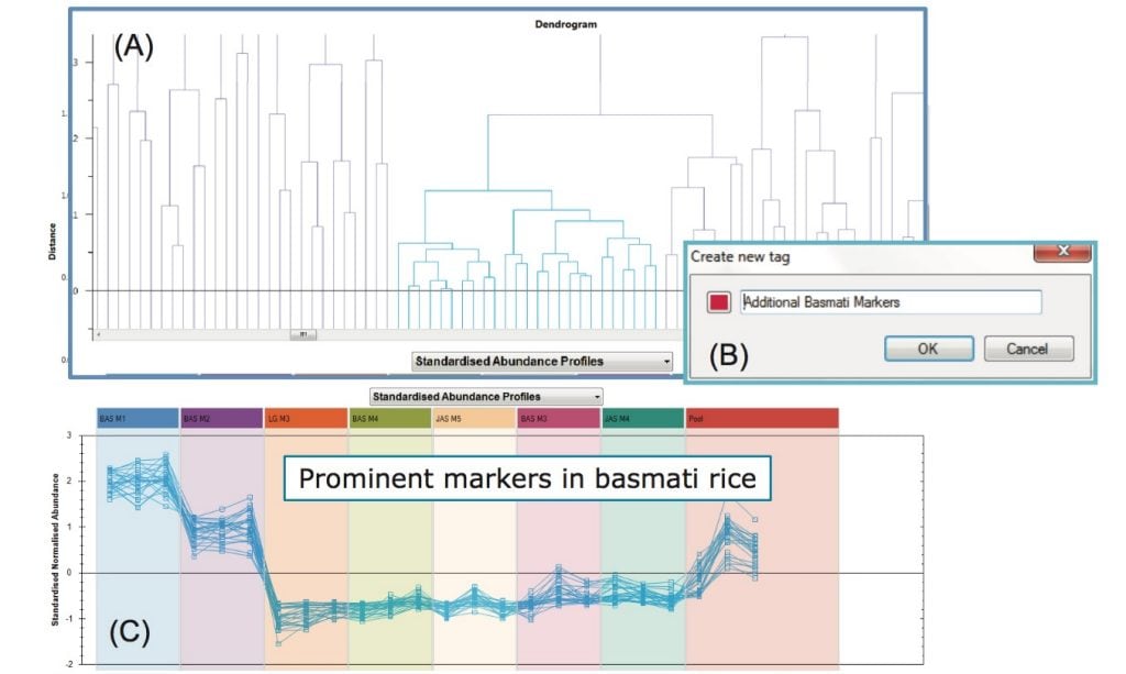 the use of hrms and statistical analysis in the investigation of basmati rice authenticity and potential food fraud waters